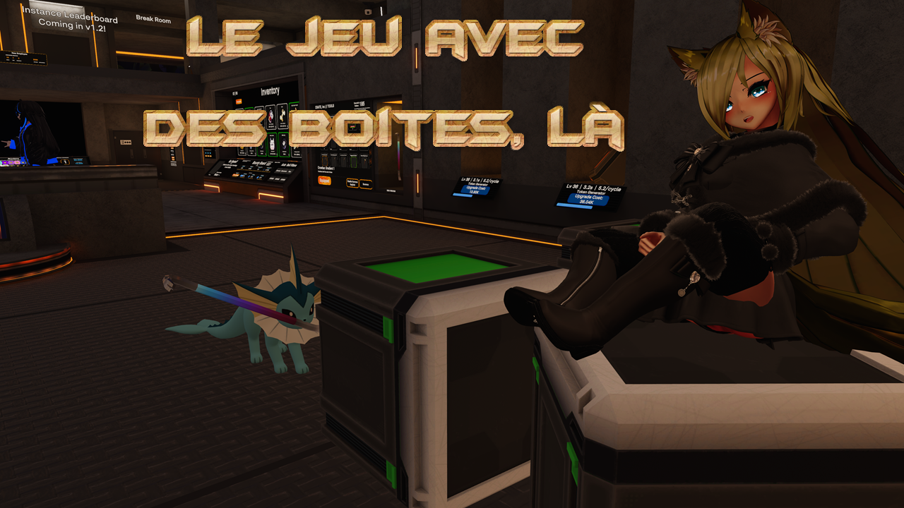 Le jeu avec des boites, là